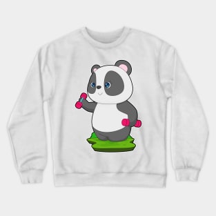 Panda Fitness Dumbbells Crewneck Sweatshirt